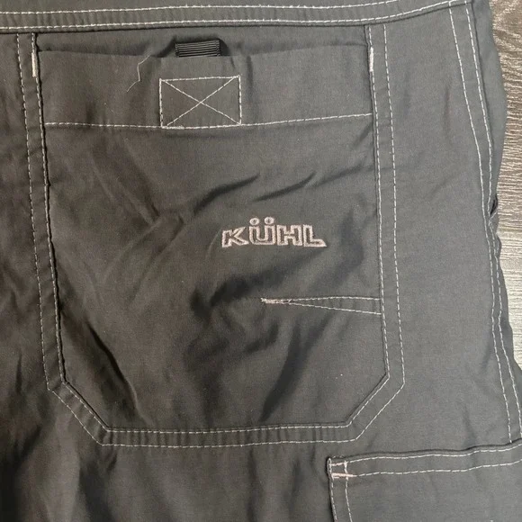 Kuhl Renegade Stealth Convertible Mens 34x30 Grey Zip Off Hiking Cargo Shorts - Picture 5 of 16